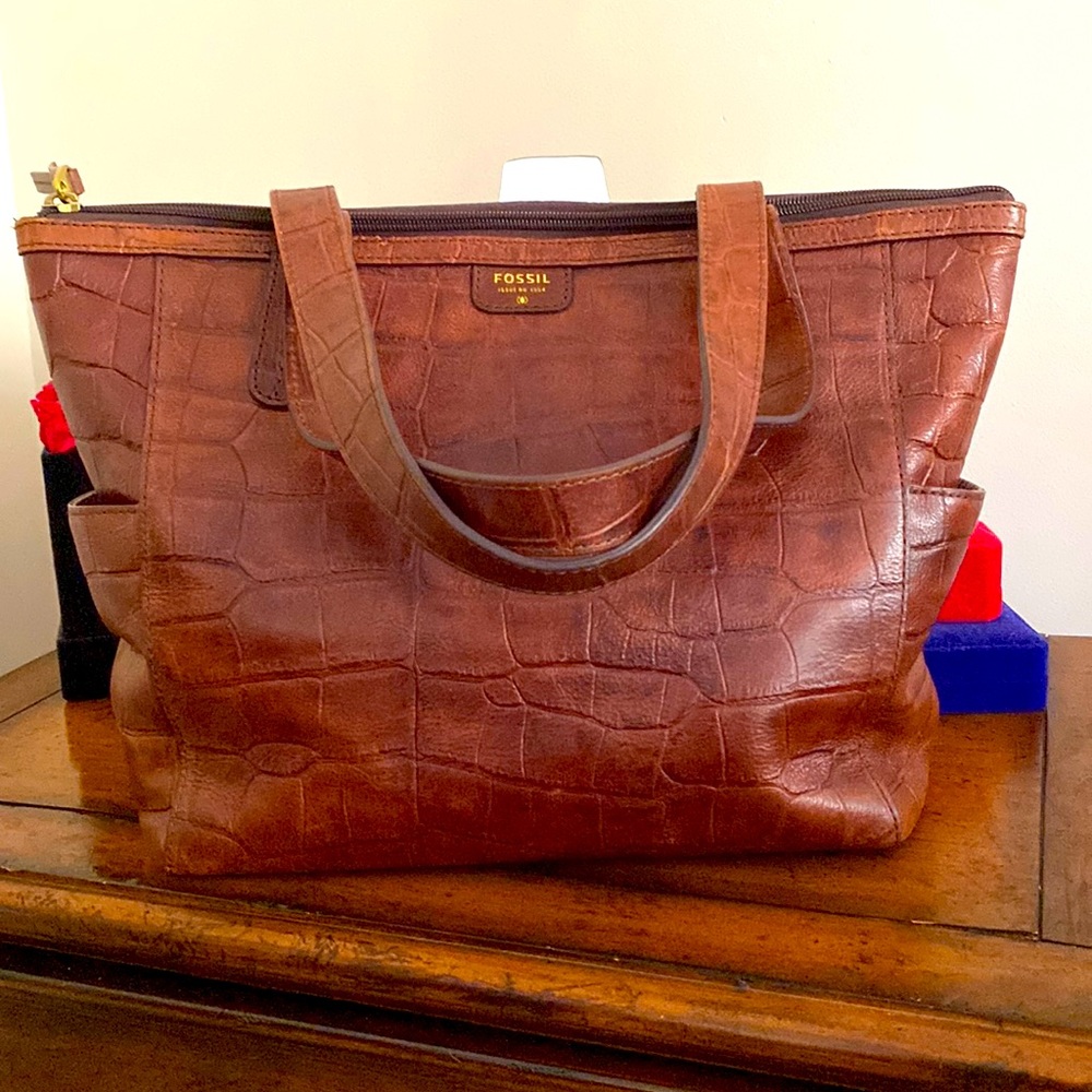 Sydney Croc Fossil Tote